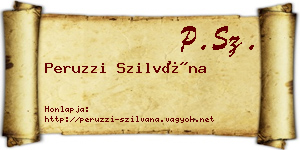 Peruzzi Szilvána névjegykártya